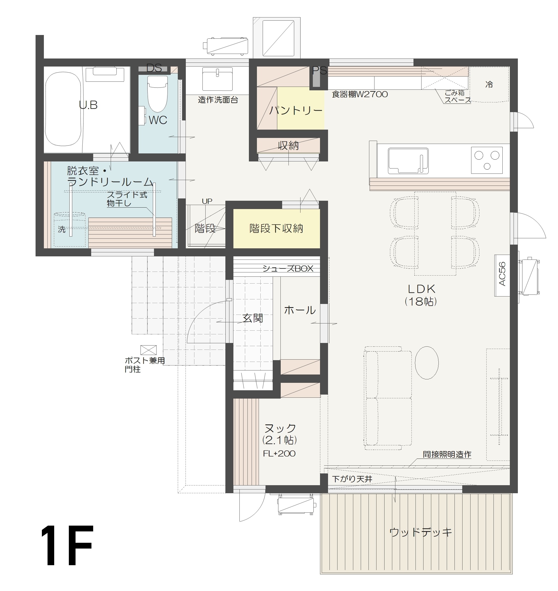 松本市寿北Ａ　建売住宅　4,095万円 見取り図：１階
